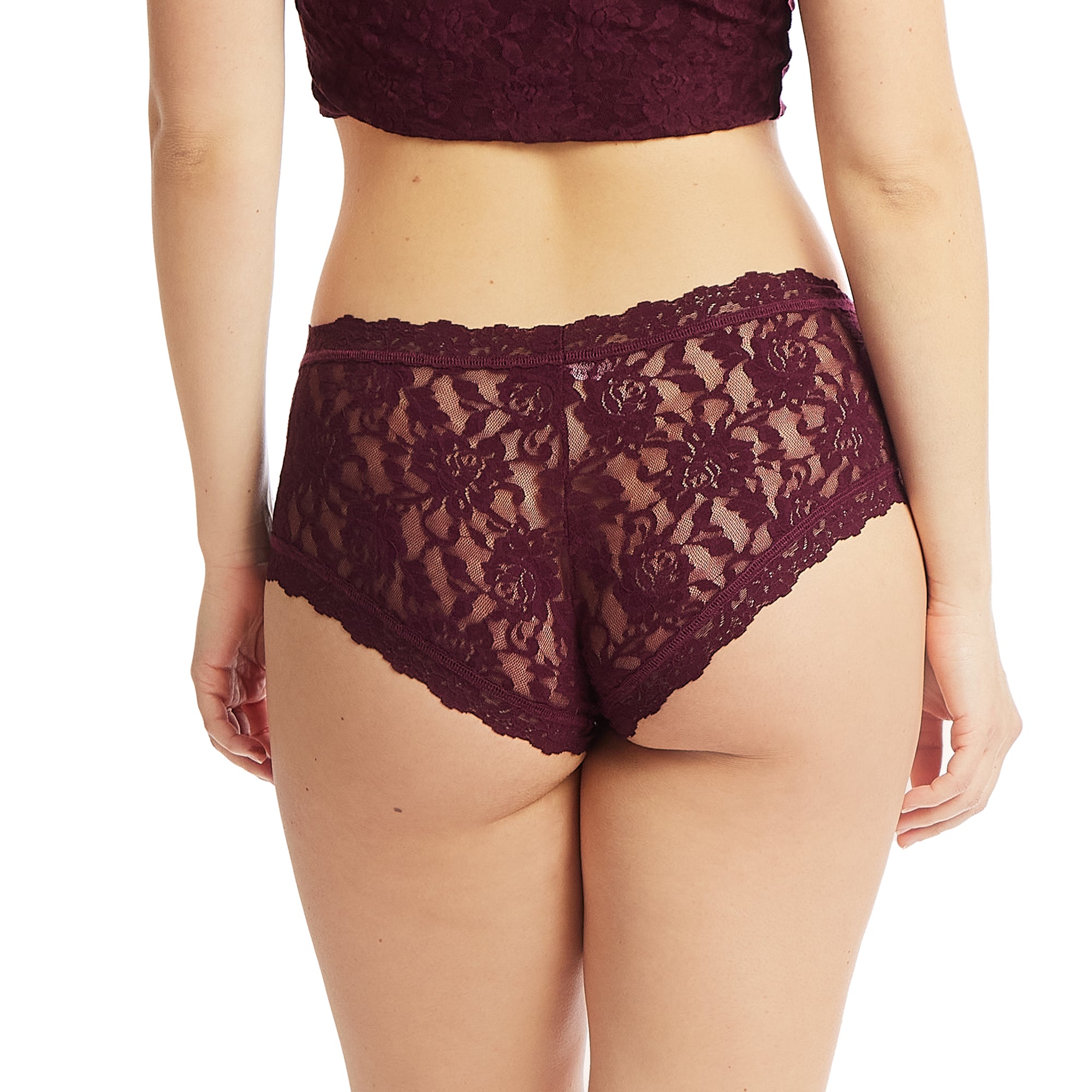 Signature Lace Boyshort | Dried Cherry