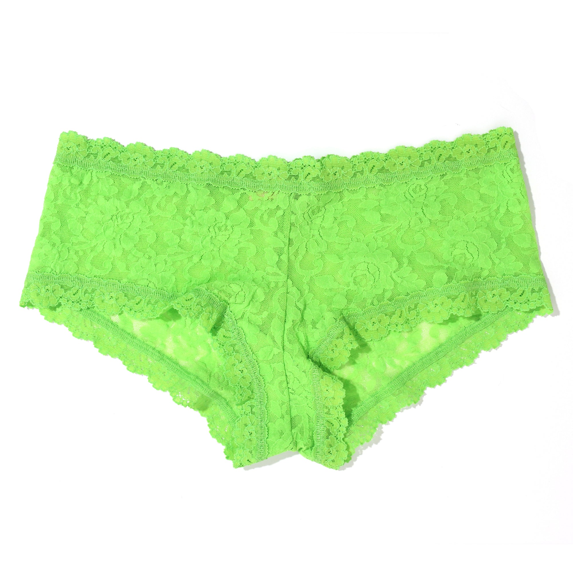 Signature Lace Boyshort | Lush Green