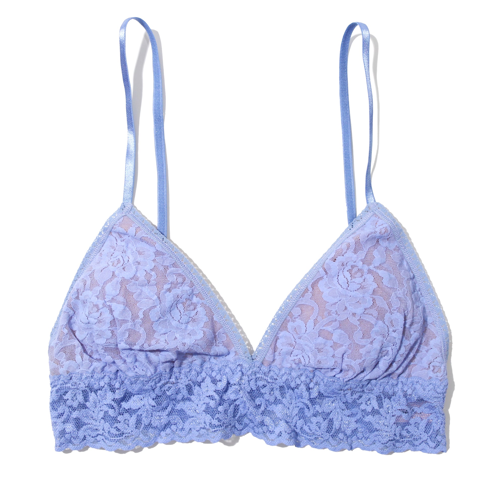 Signature Lace Padded Bralette | Cool Water Blue