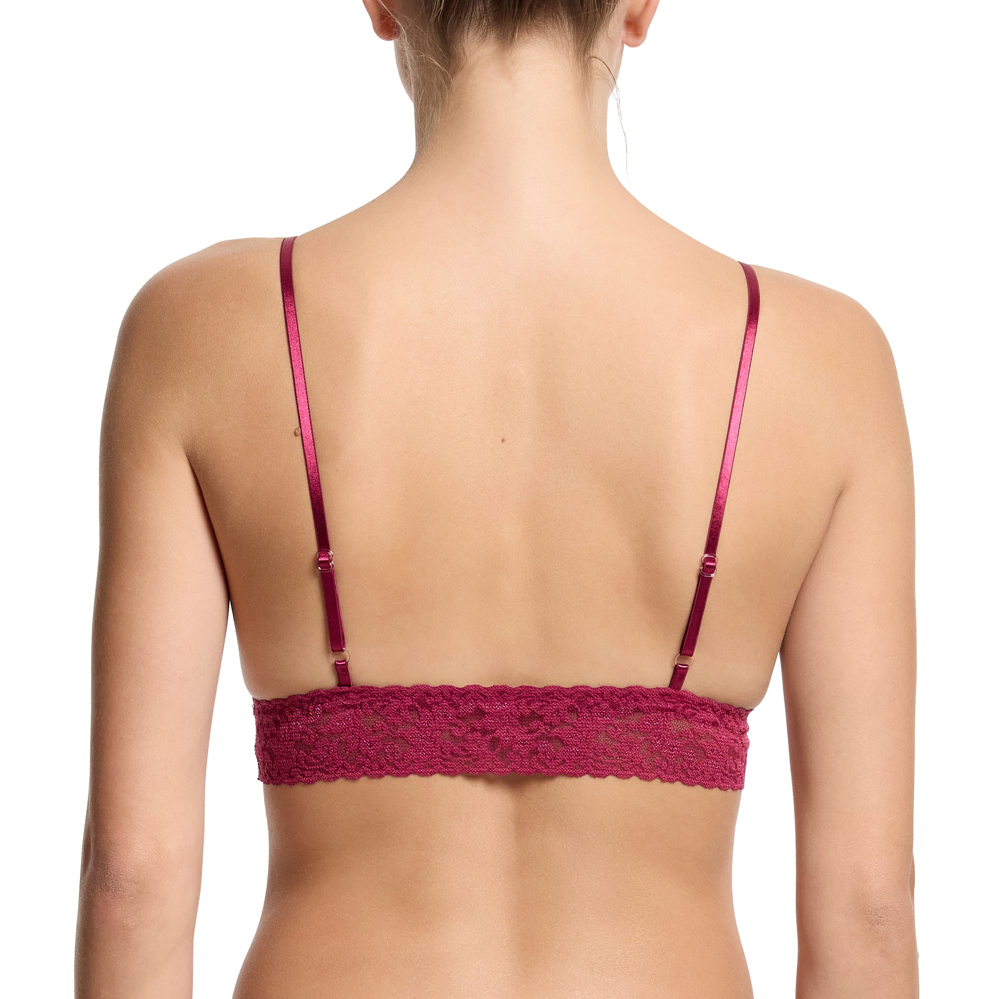 Signature Lace Padded Bralette | Merlot (Red)