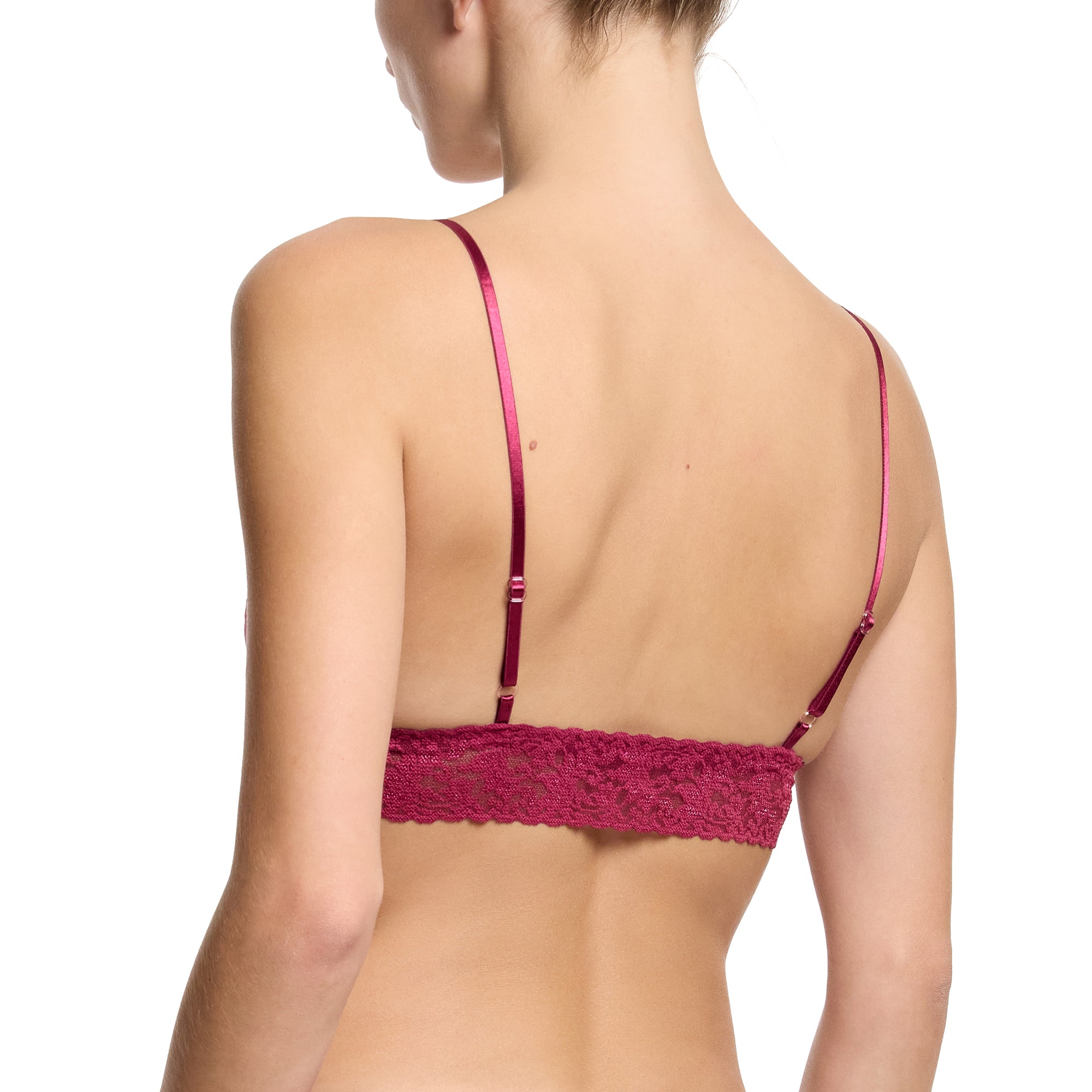 Signature Lace Padded Bralette | Merlot (Red)