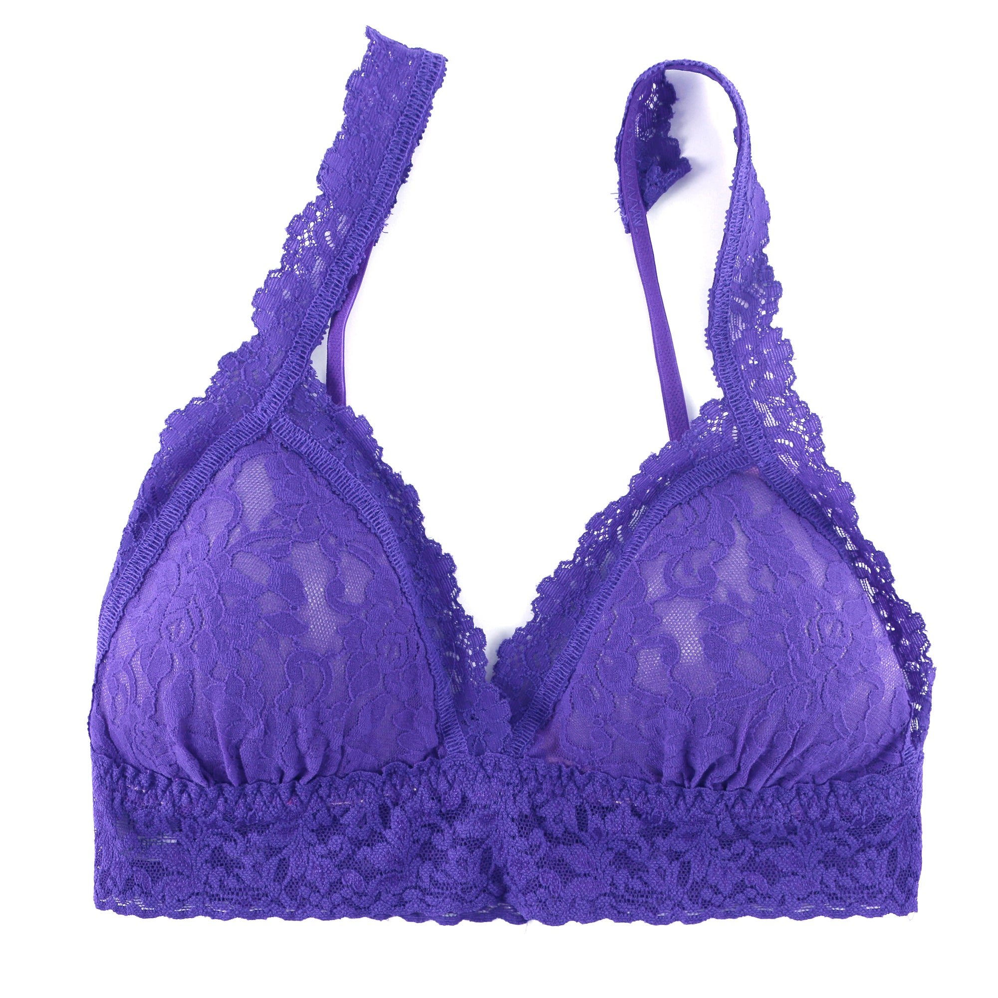 Signature Lace Crossover Padded  | Wild Violet Purple