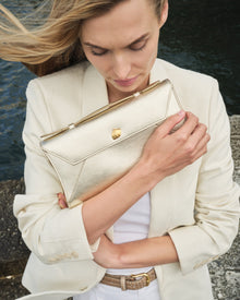 Cassandra Clutch | Gold Brushed