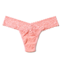 Signature Lace Low Rise Thong | Snapdragon Peach