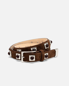 No. 2 Belt | Chocolate/Silver
