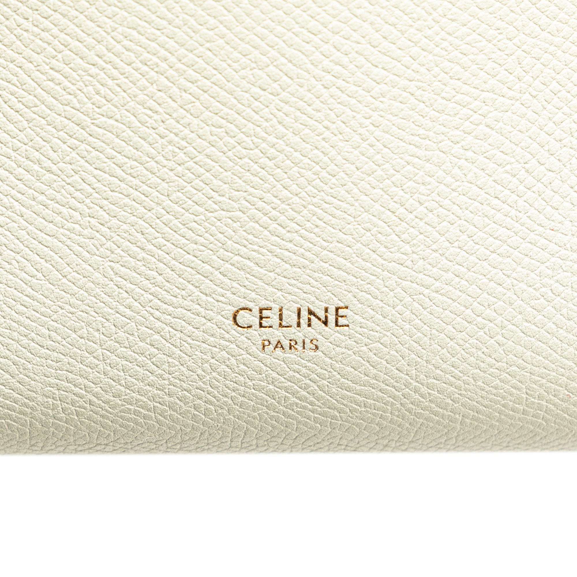 Celine | Pre-Owned Nano Grained Calfskin Belt Bag | White