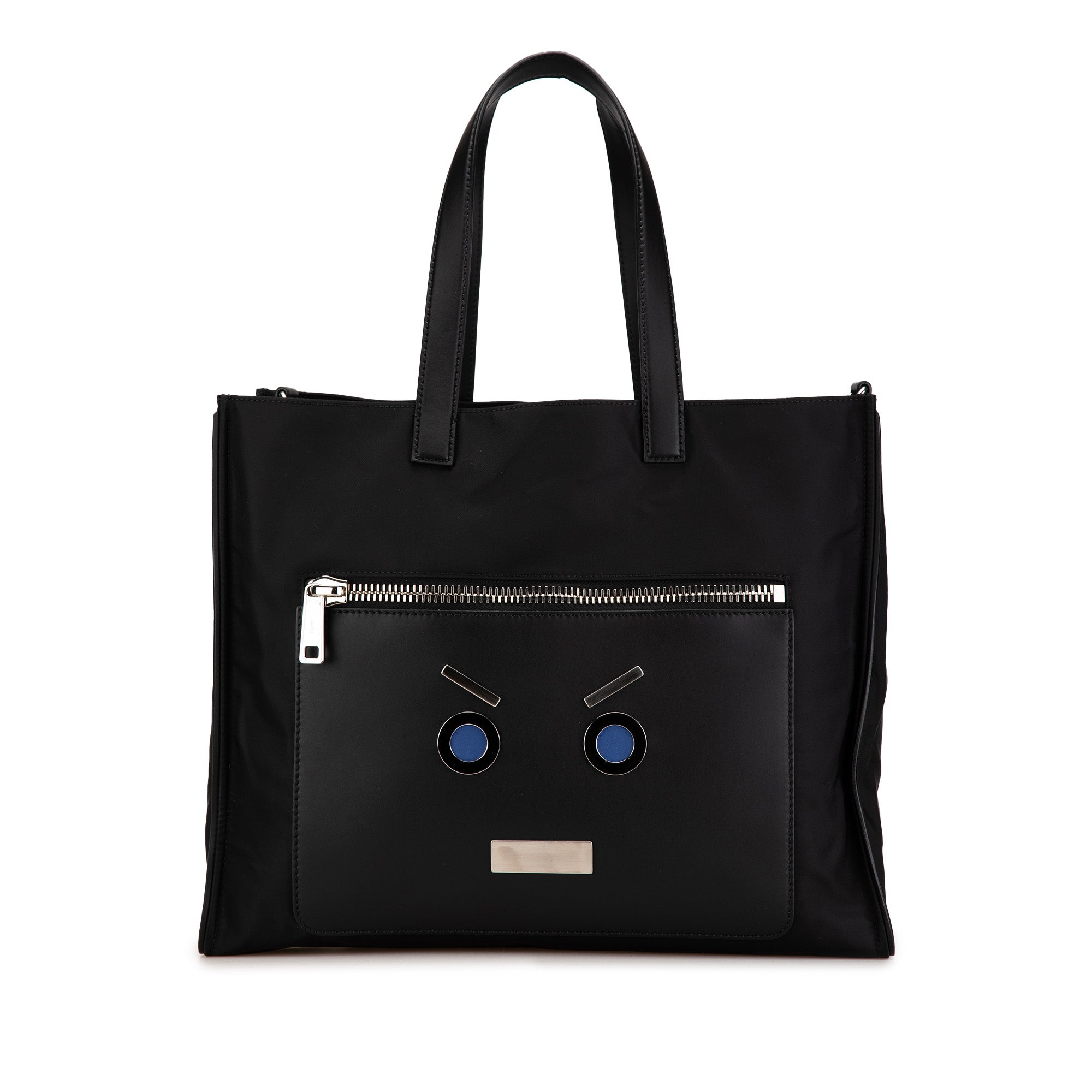 Fendi | Pre-Owned Large Nylon Faces Tote | Black
