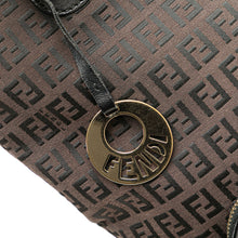 Fendi | Pre-Owned Zucchino Canvas Chef Front Pocket Shopping Tote | Brown/Dark Brown