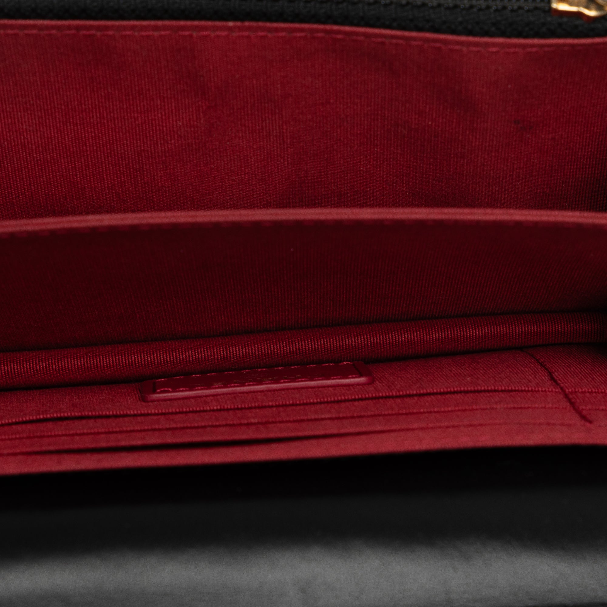 Chanel | Pre-Owned Lambskin Romance Wallet On Chain | Black