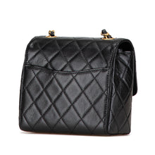 Chanel | Pre-Owned Mini Square Classic Goatskin Single Flap | Black