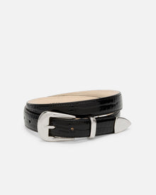 No. 16 Belt | Patent Black/Silver