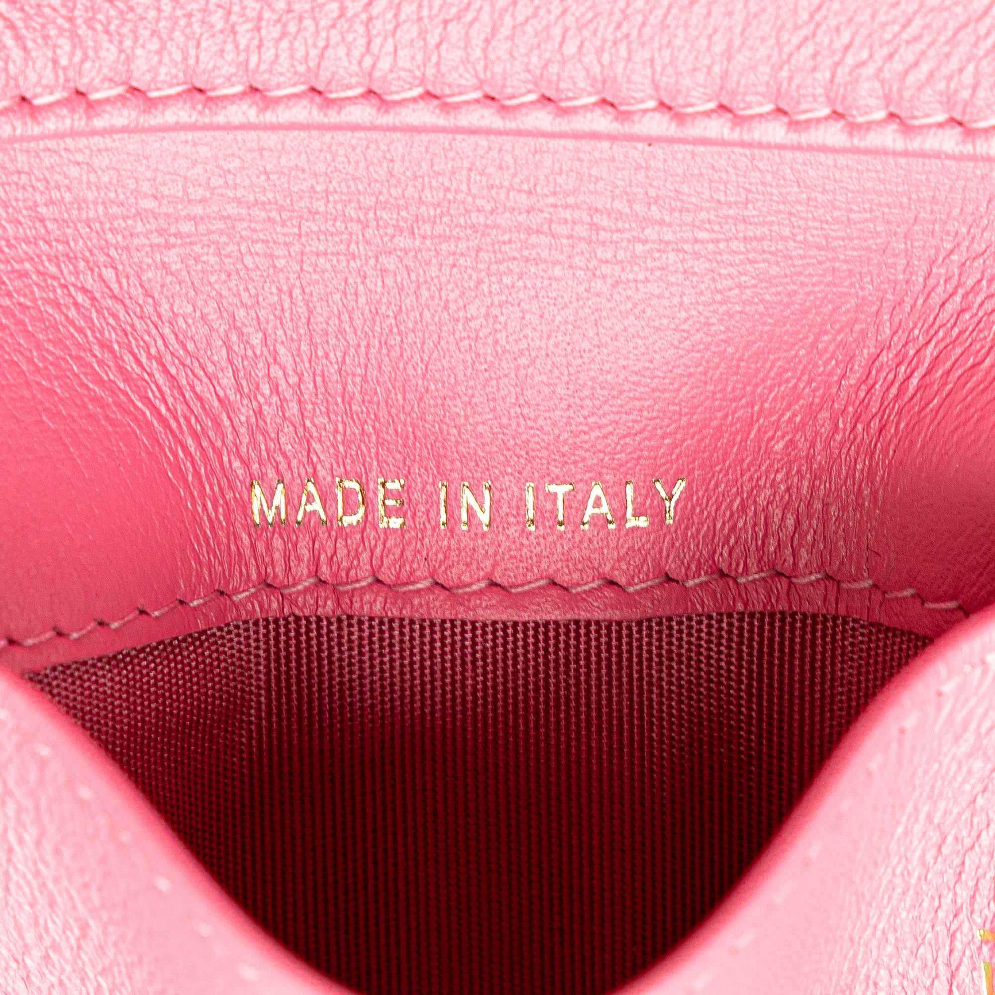 Chanel | Pre-Owned Lambskin Boy Flap Compact Wallet | Pink