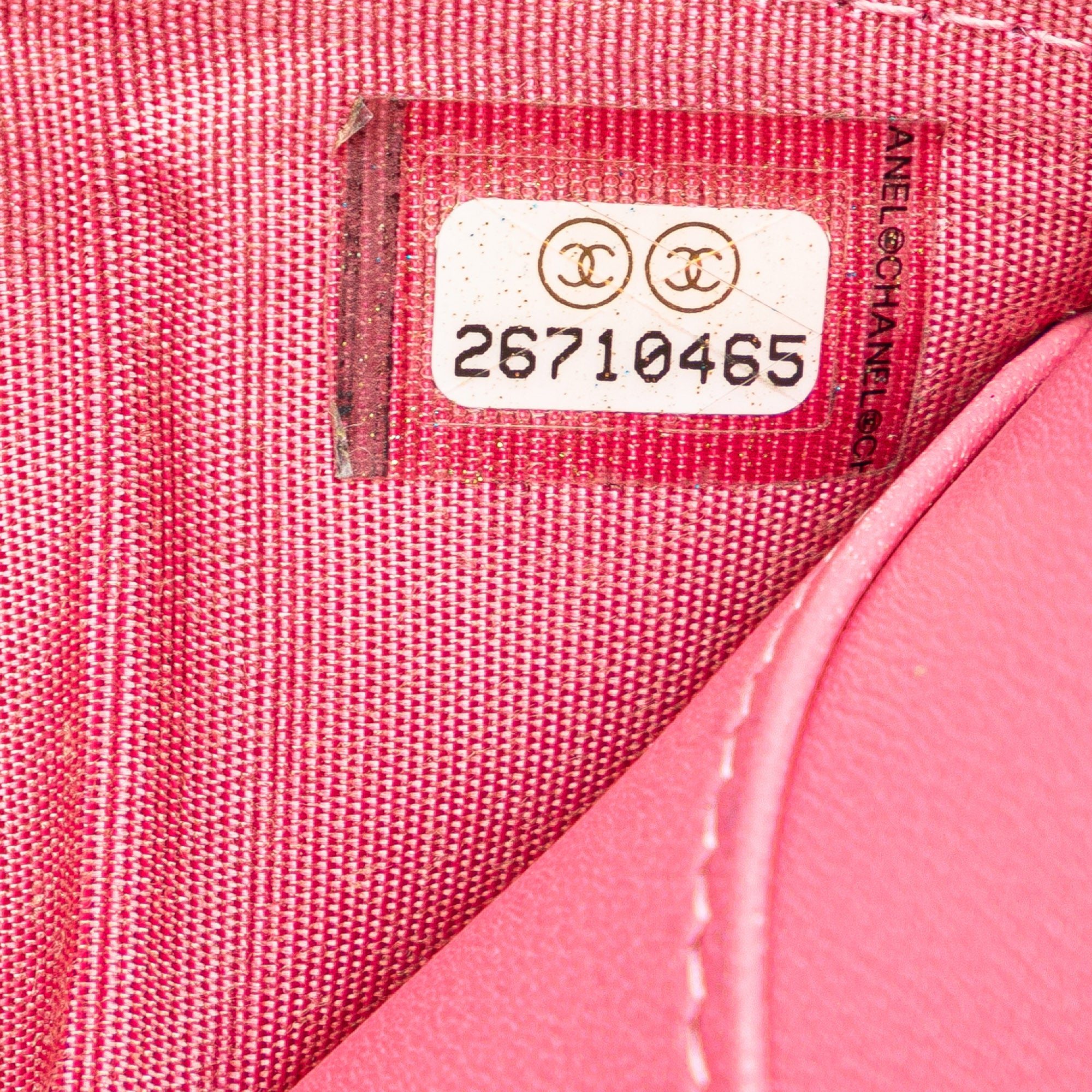 Chanel | Pre-Owned Lambskin Boy Flap Compact Wallet | Pink