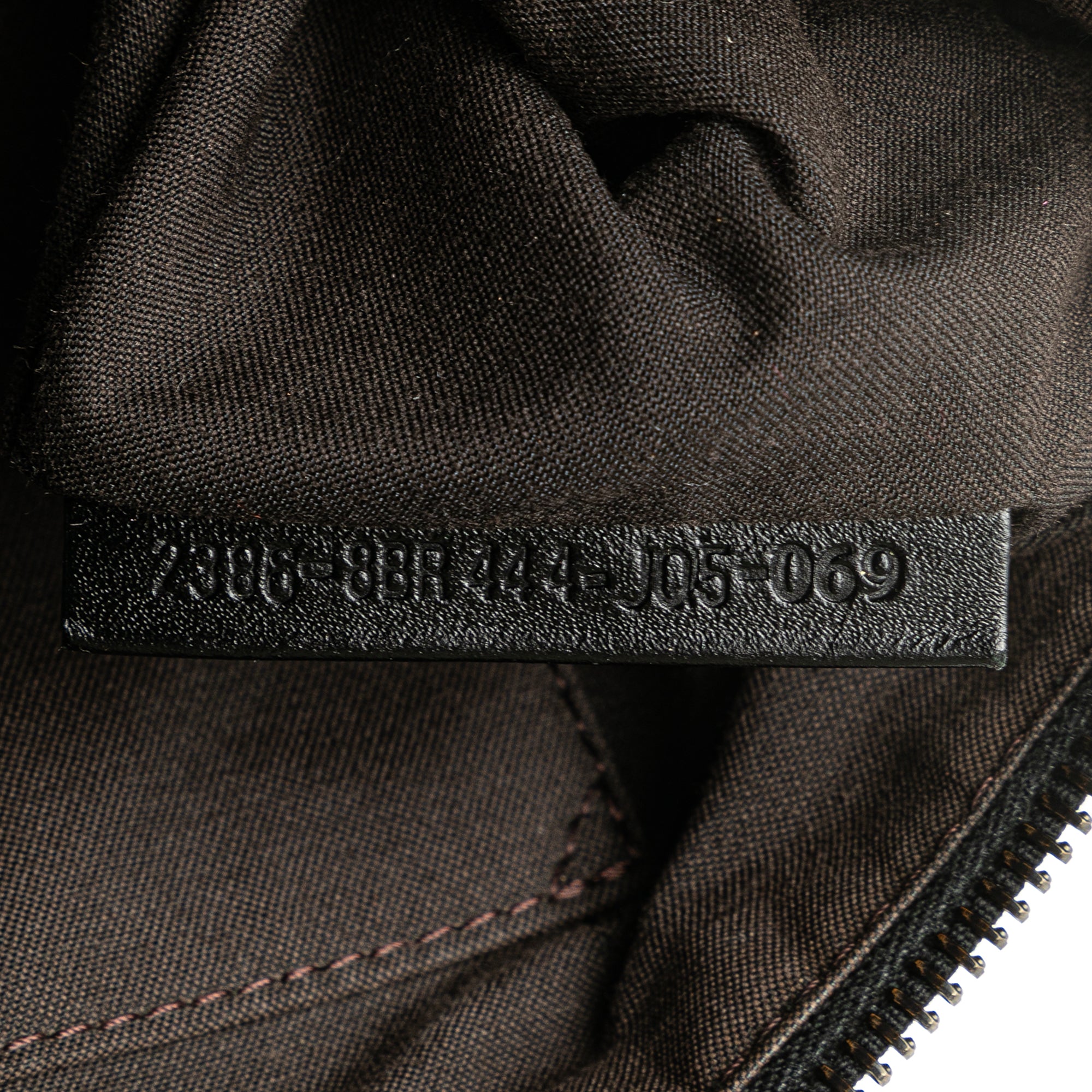 Fendi | Pre-Owned Zucchino Canvas Shoulder Bag | Black