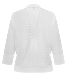 Knit Cardigan with Silk Blend | White