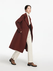 Cashmere coat | Brown