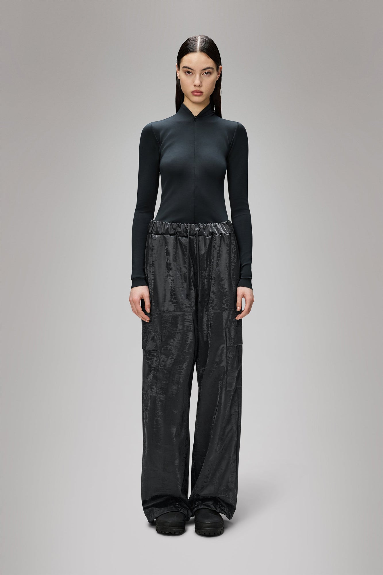 Rains Cargo Rain Pants Wide Coal Pants