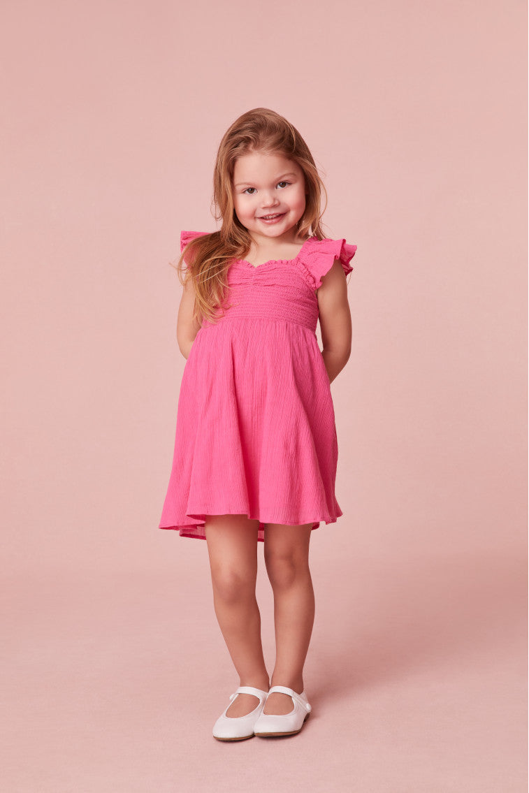 Girls | Mefford Cotton Dress | Strawberry Moon