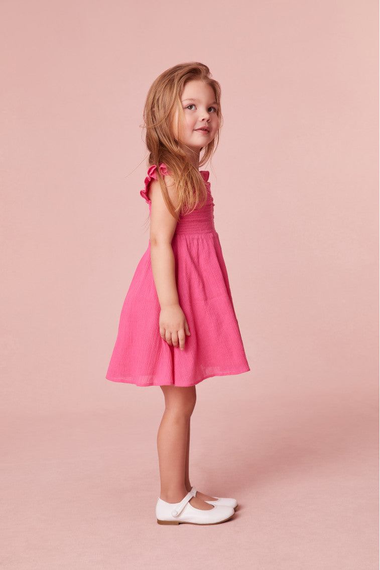 Girls | Mefford Cotton Dress | Strawberry Moon