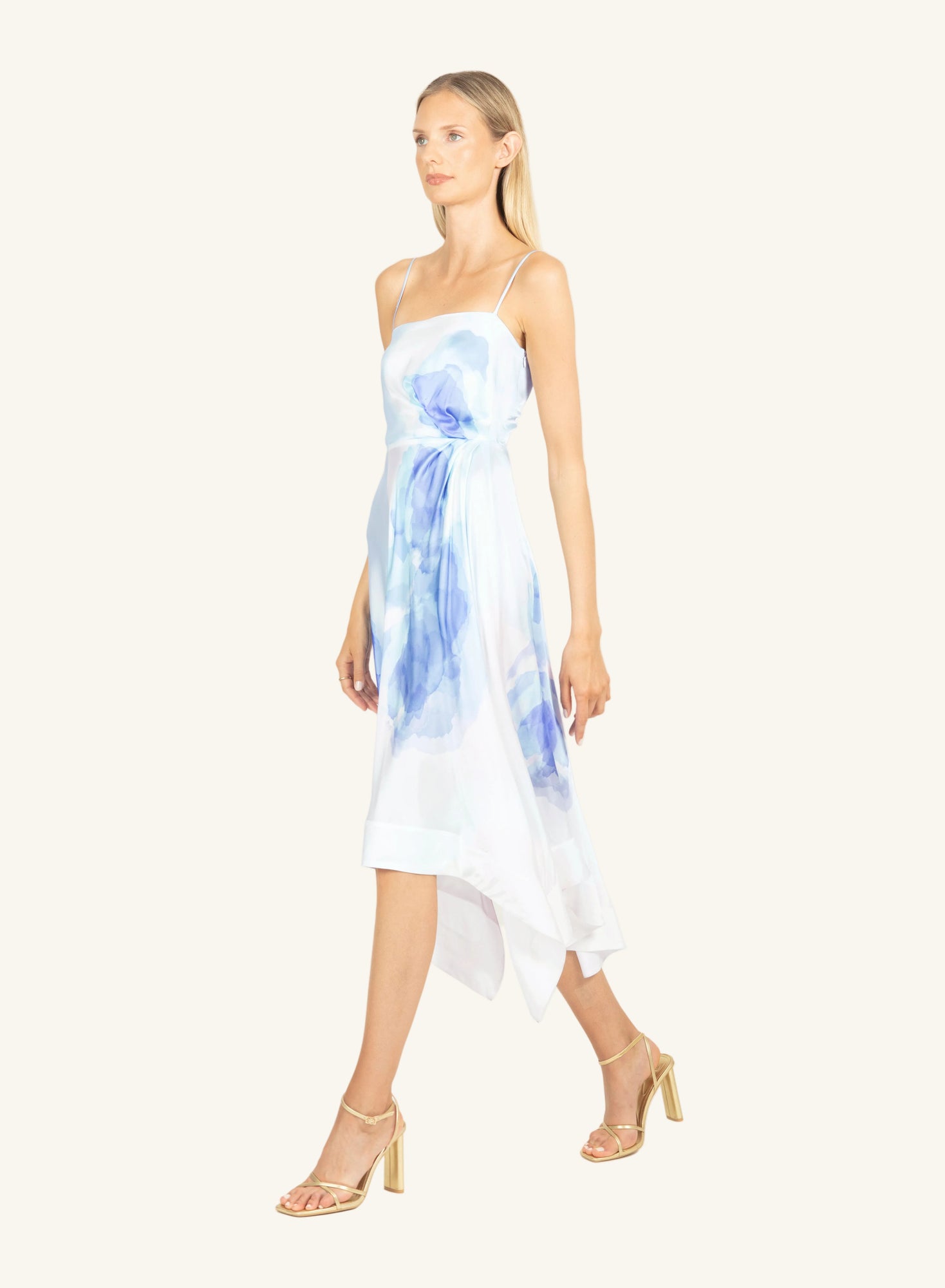 Betty Dress | Azure Morning Glory Print