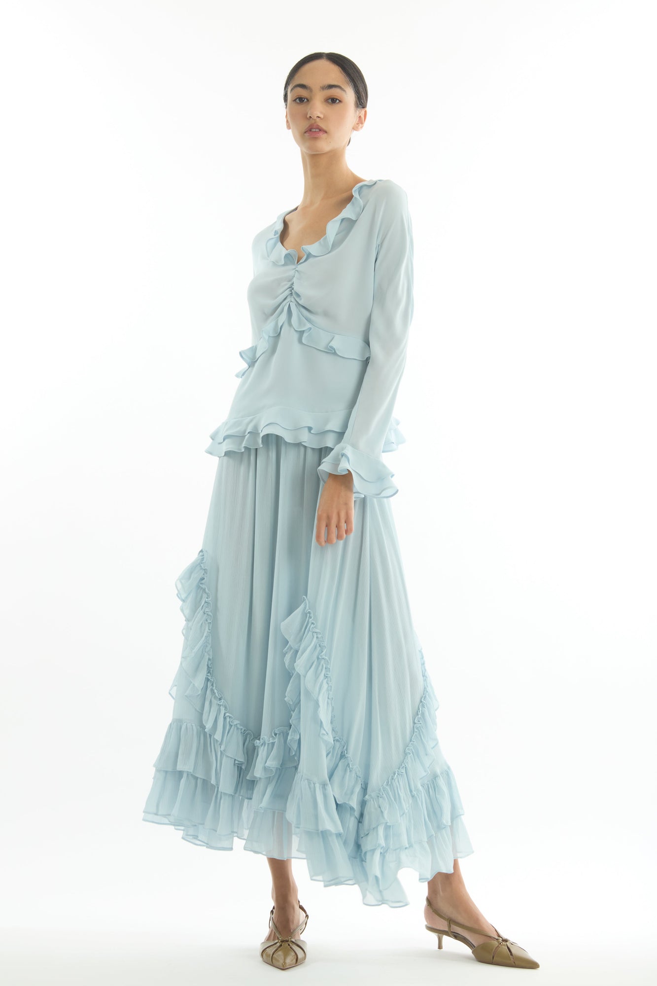 Elma Skirt | Powder Blue