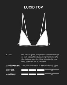 Lucid Bikini Top | Chrome Silver
