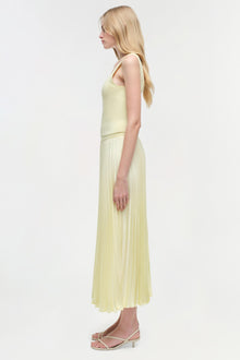 Womens | Melanie Pleated Midi Skirt | Sunglow