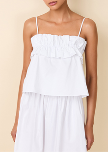 Womens | Sophie Top Poplin | Optic White