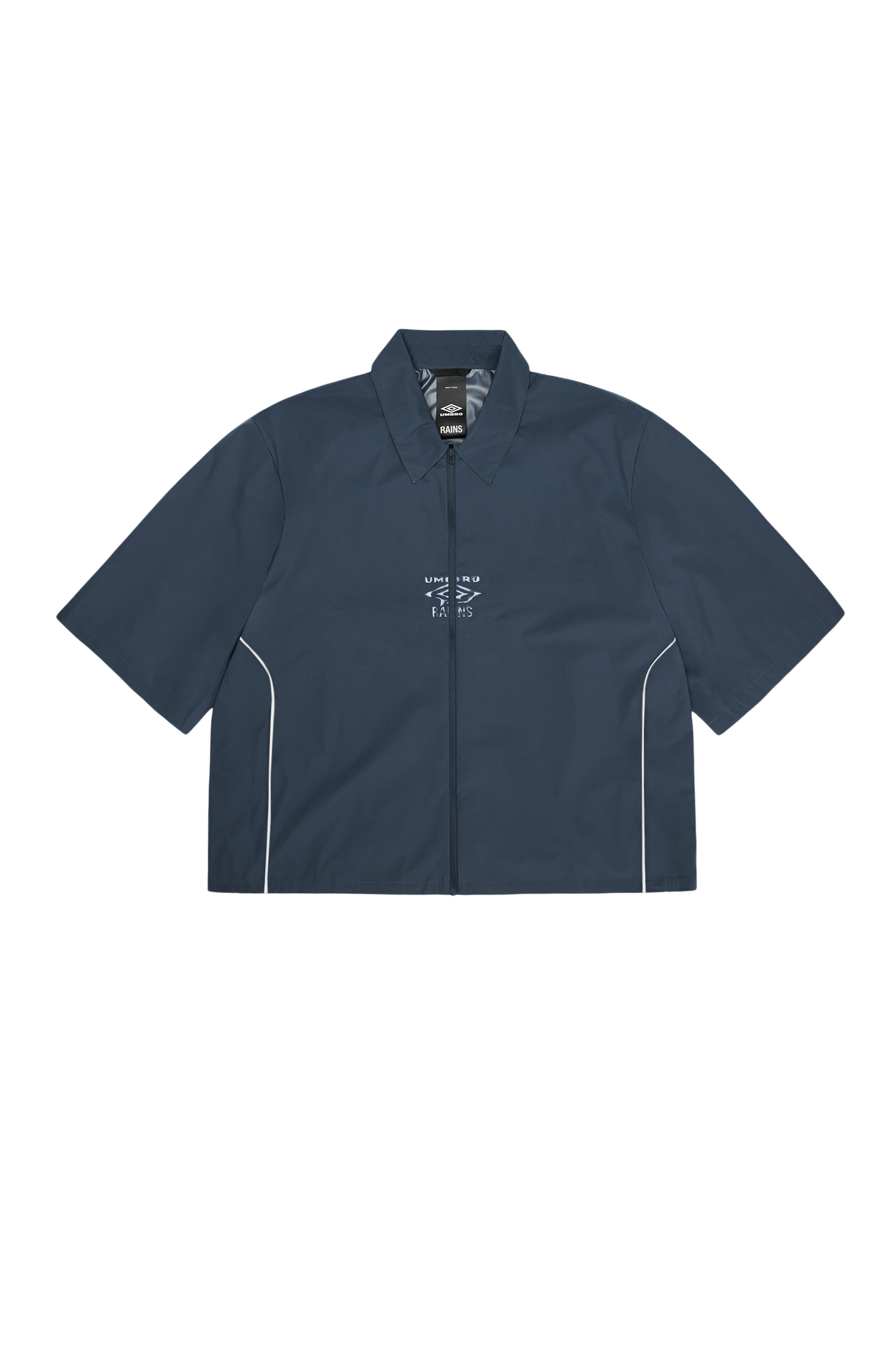 RAINS Rains x Umbro Drill Overshirt Major Blue Short Sleeve