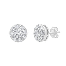 1.50 CT Round Natural Diamond | Studs Earrings | 14K White Gold | H Color | VS-I Clarity
