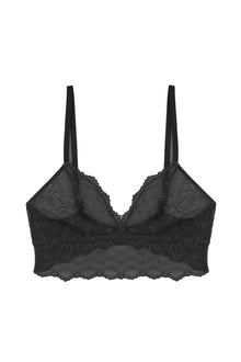 Camellia Soft Triangle Bra | Black