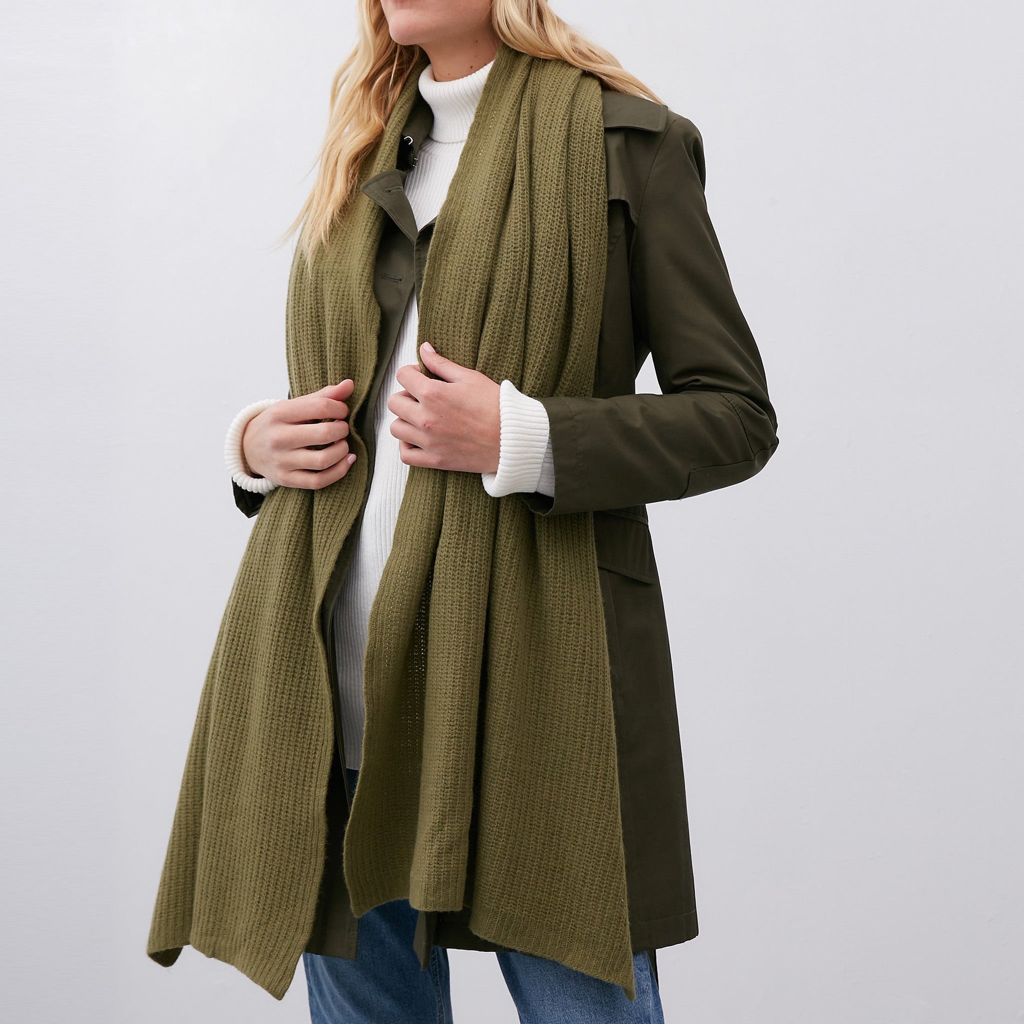 Cashmere Wrap | Martini Olive