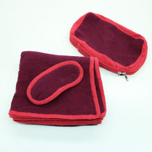 Womens | Travel Set Color Block | Red Plum/Strawberry
