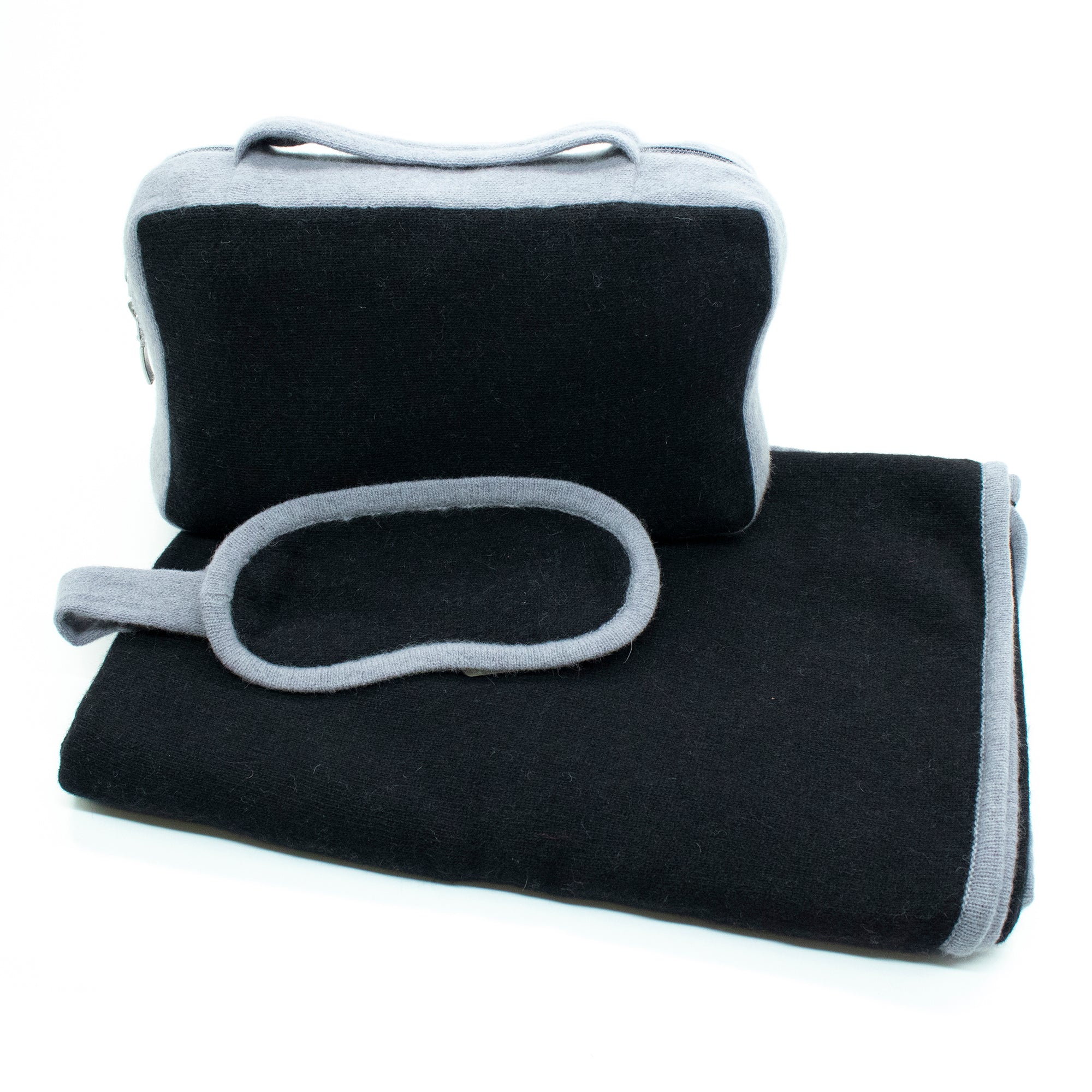 Womens | Travel Set Color Block | Black/Malibu Blue