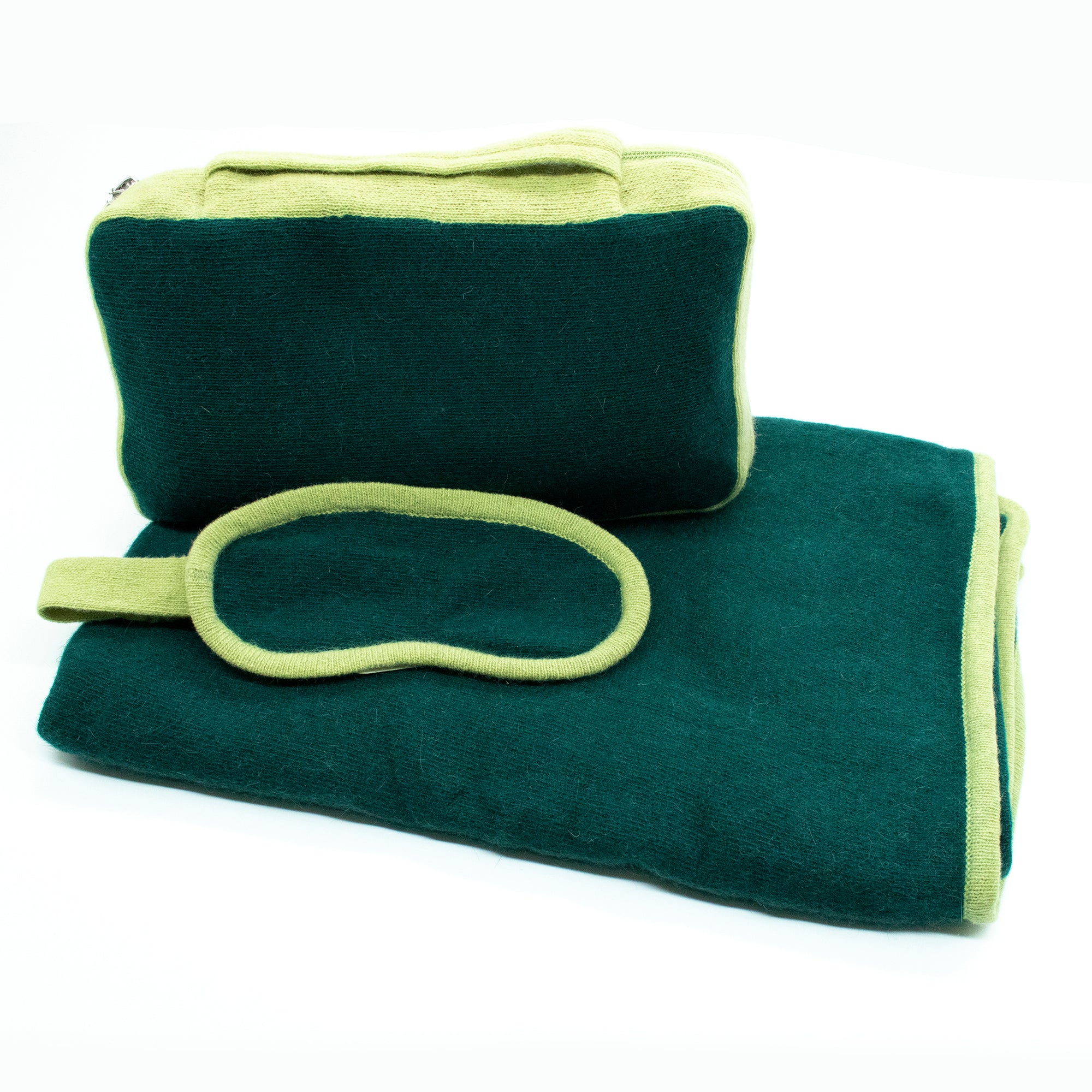 Womens | Travel Set Color Block | Evergeen/Chartrouse