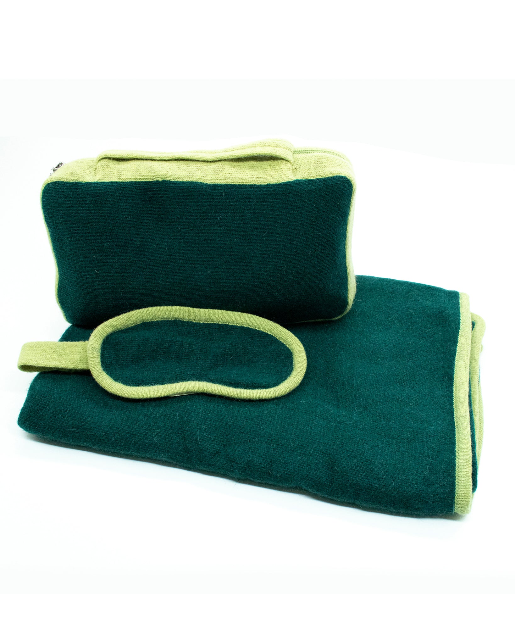 Womens | Travel Set Color Block | Evergeen/Chartrouse