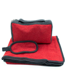 Womens | Travel Set Color Block | Strawberry/Dark Grey