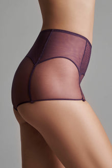 Shorty with Zip and Suspenders - L'Amoureuse | Purple