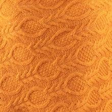 Womens | Cowlneck Poncho In Cable Design | Pumpkin