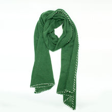Womens | Wrap with Contrast Whipstitch | Meadow Green