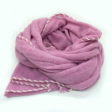 Womens | Wrap with Contrast Whipstitch | Rosebloom