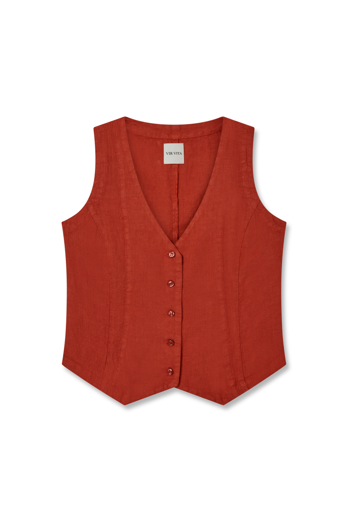 Violette Vest | Apple Red