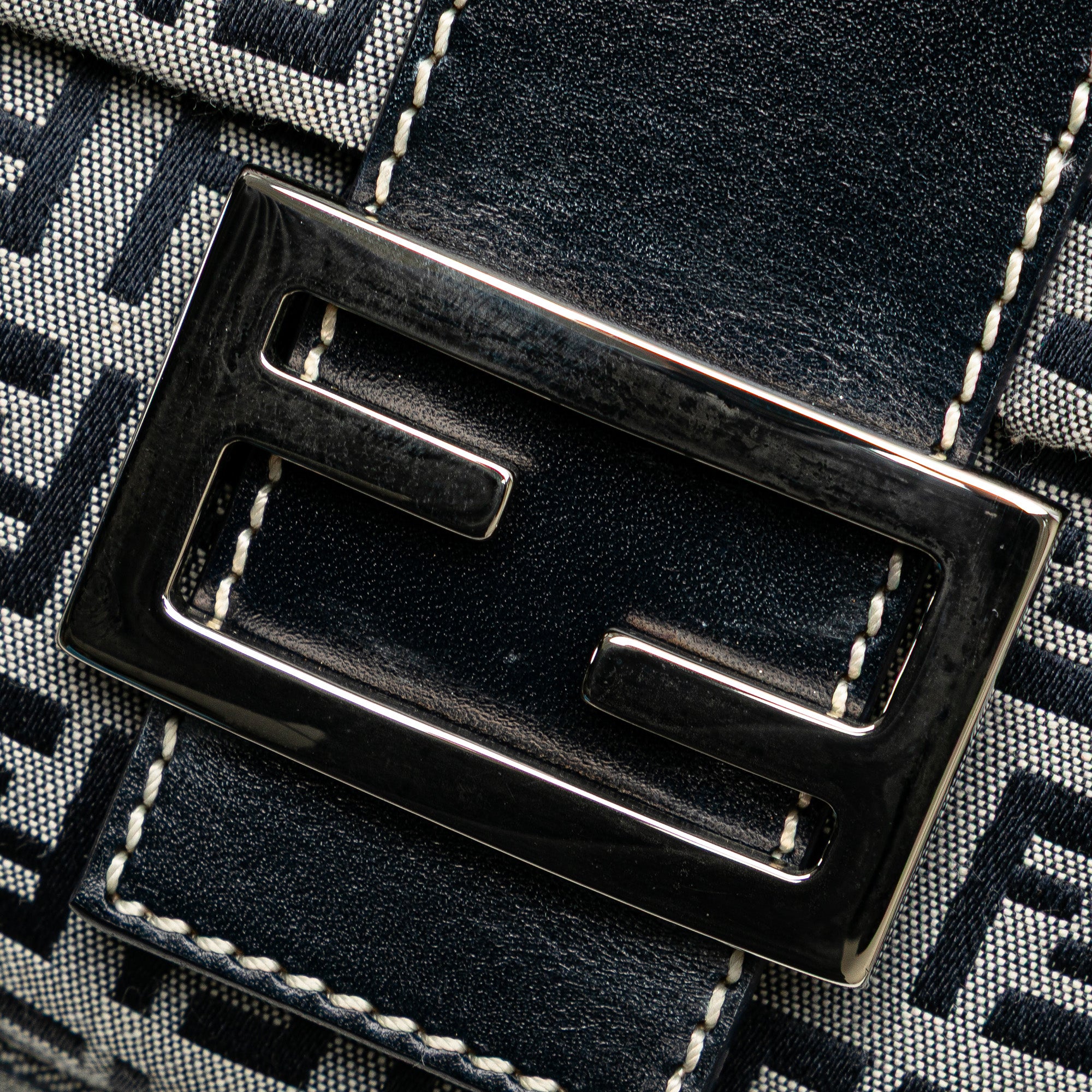 Fendi | Pre-Owned Zucchino Canvas Mamma Forever | Gray