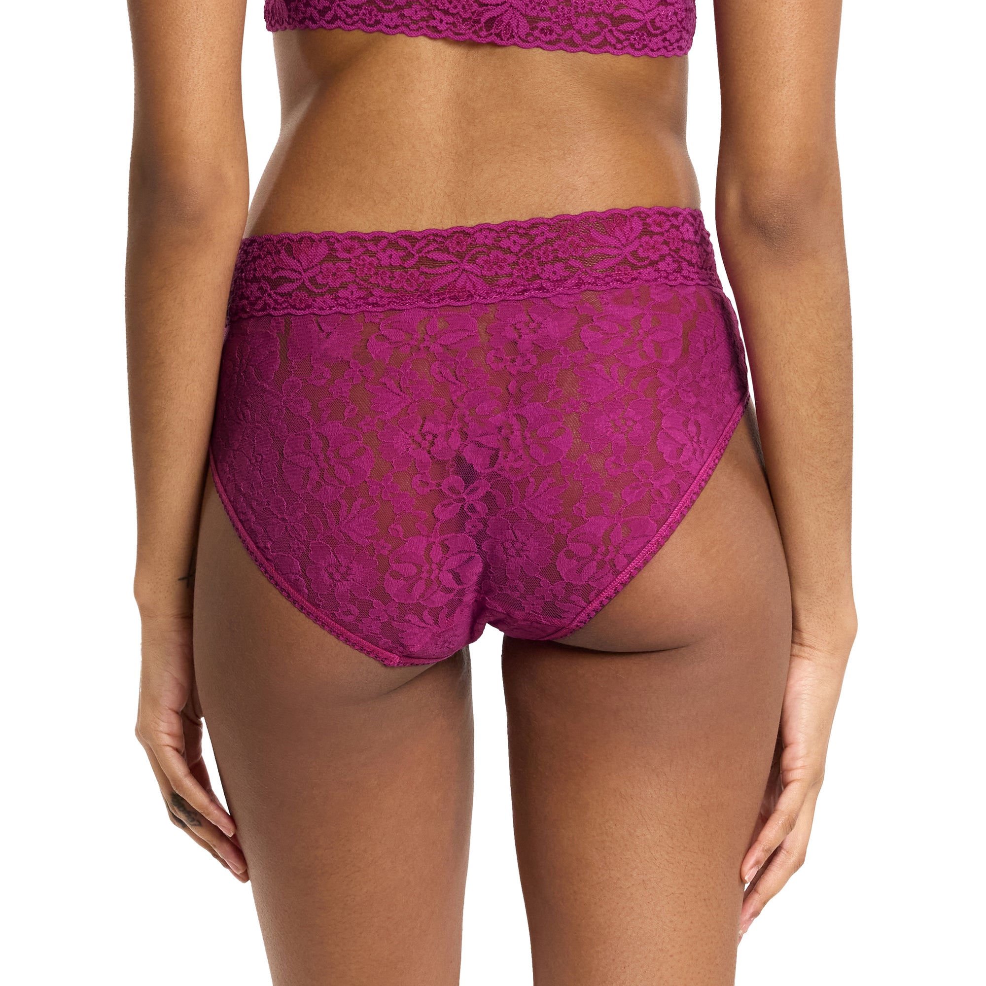 Flora Lace French Brief | Picking Plums (Pink)