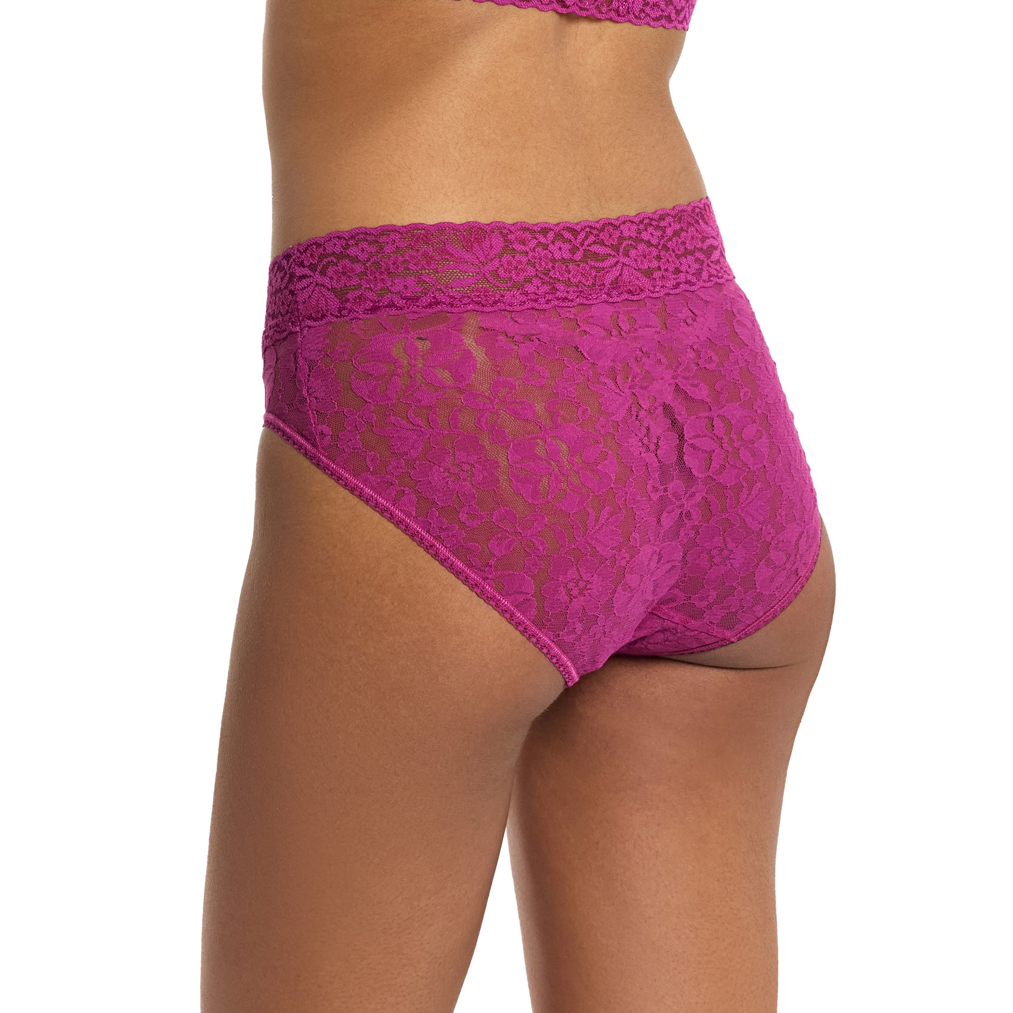 Flora Lace French Brief | Picking Plums (Pink)