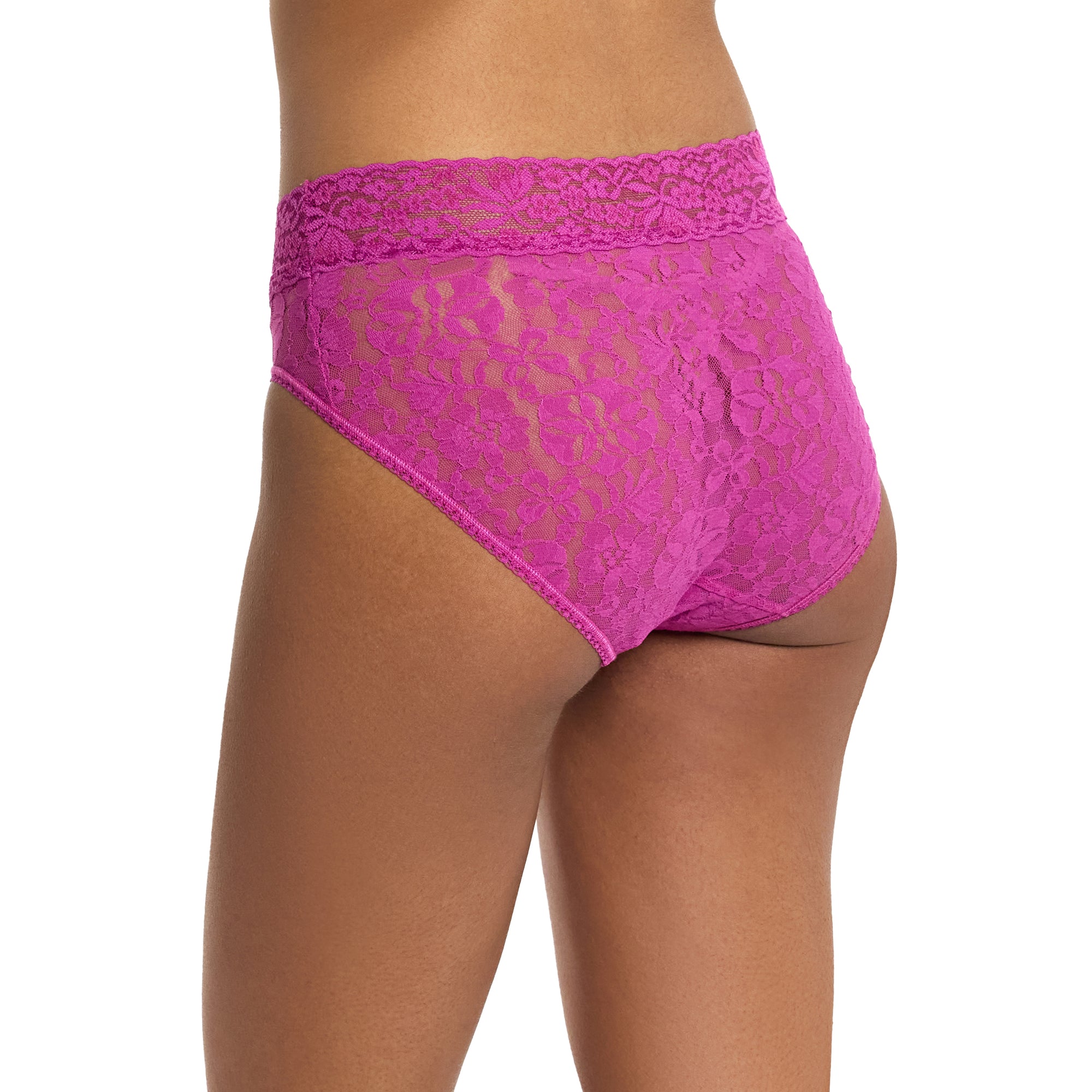Flora Lace French Brief | Picking Plums (Pink)