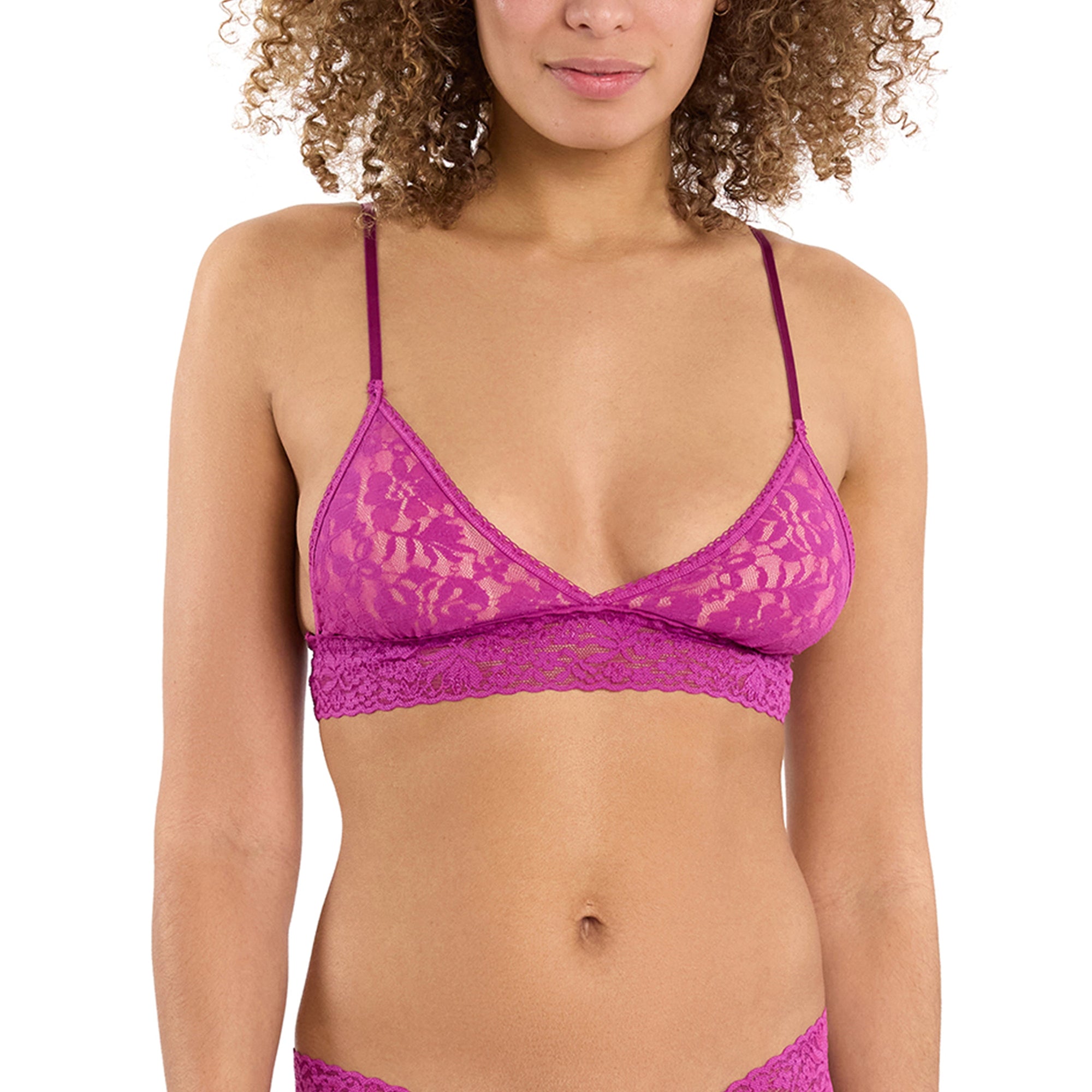 Flora Lace Bralette | Picking Plums (Pink)