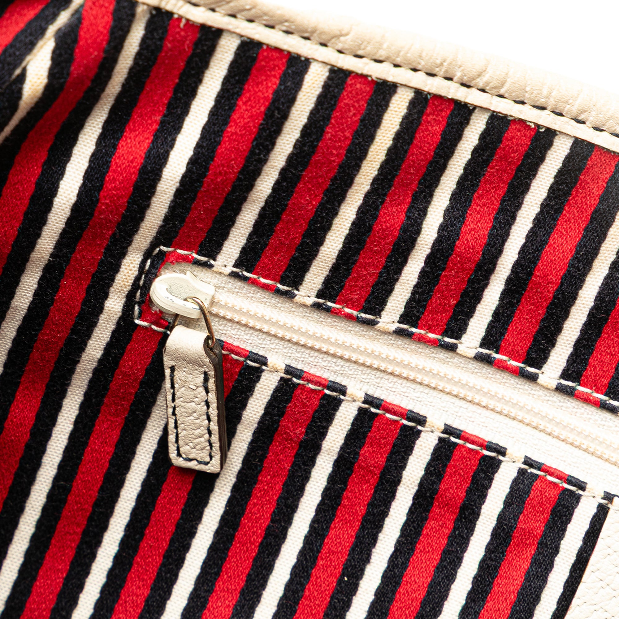 Gucci | Pre-Owned 85th Anniversary Canvas Logo Abbey D Ring Tote | Blue/Dark BlueWhite