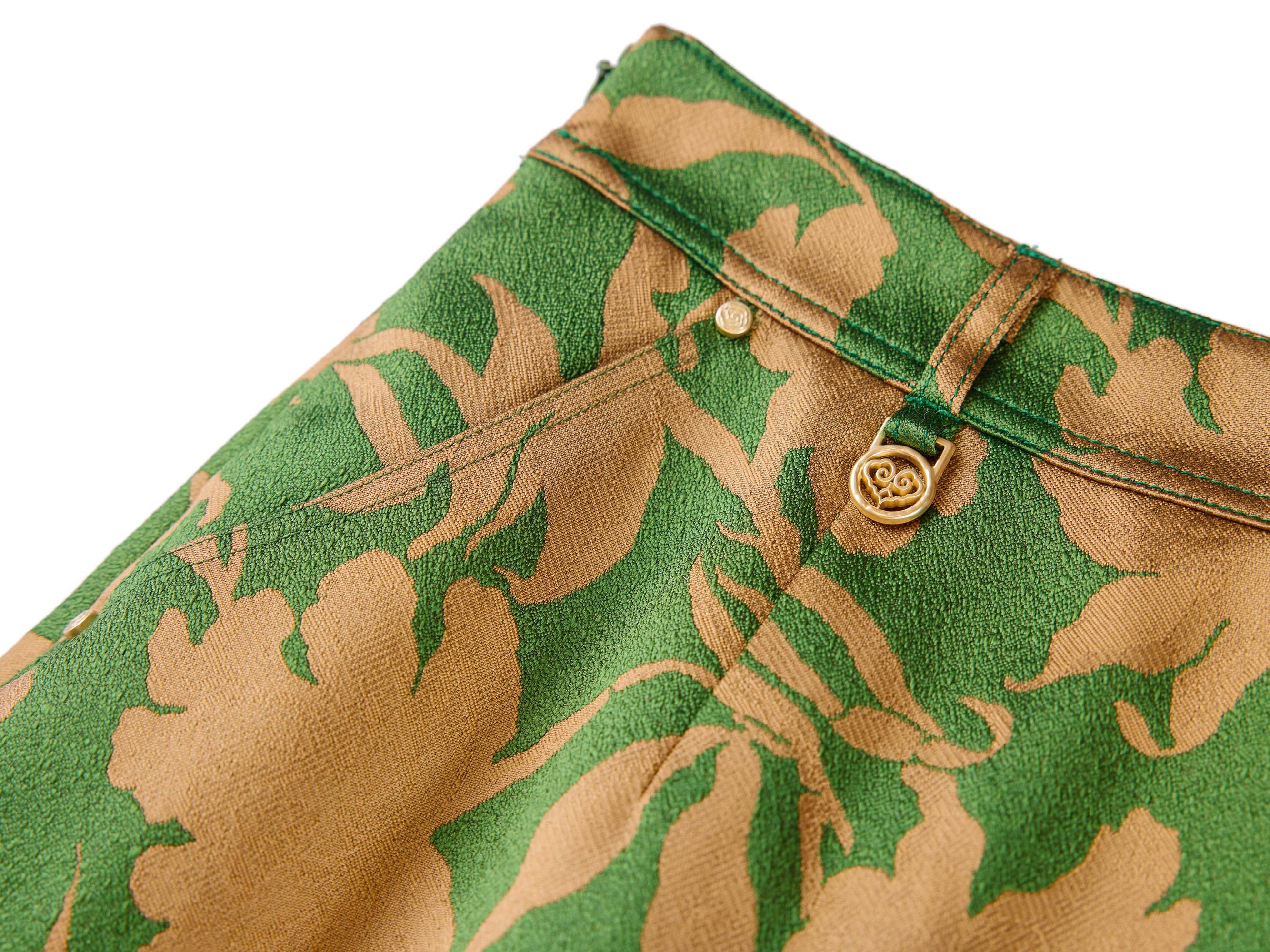 Floral Midi Skirt | Green