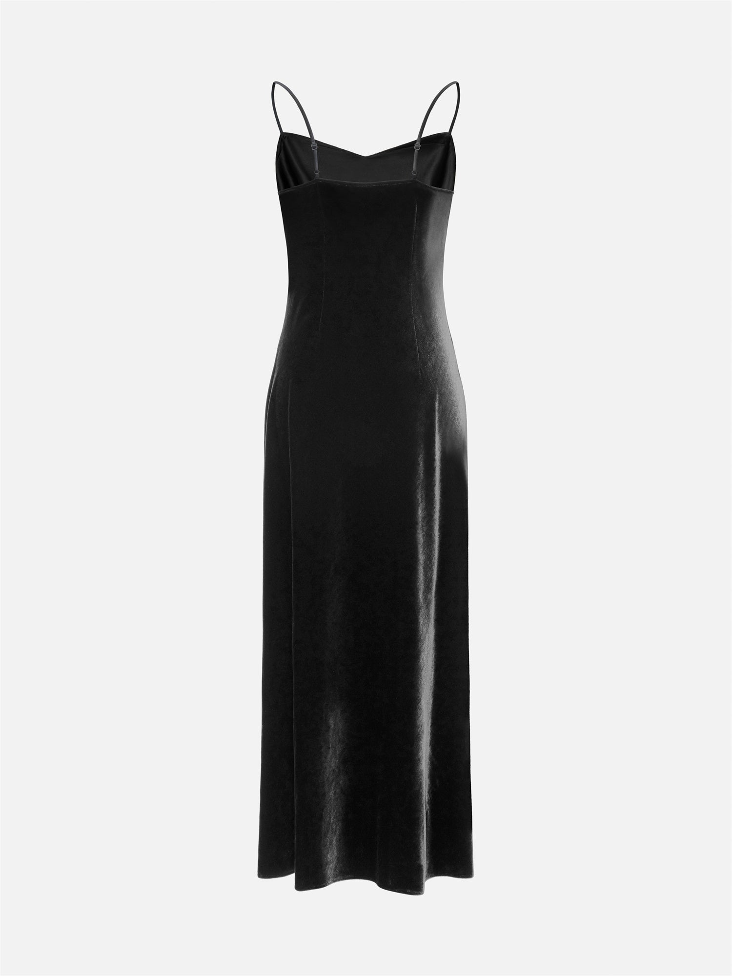 Silk Velvet Dress | Black
